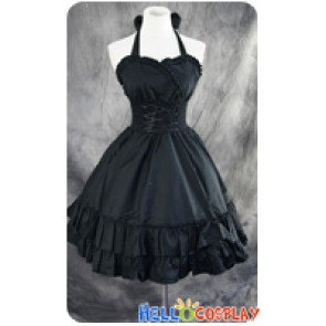 Gothic Lolita Dress Cosplay Costume Cute Black