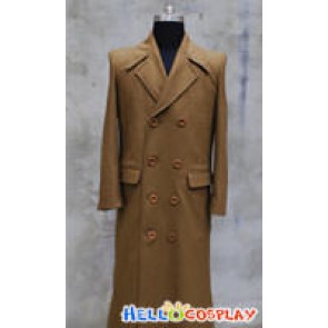 Doctor Brown Trench Coat Doctor Dr 10th Tenth David Tennant Cosplay Costume