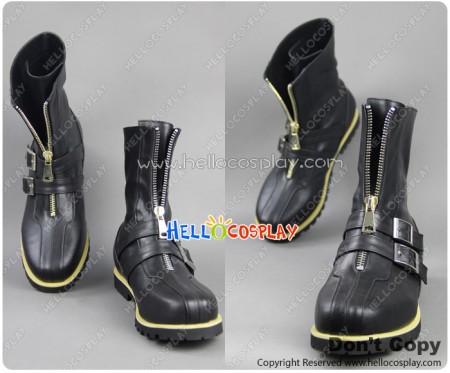 Devil May Cry 3 Cosplay Dante Zipper Black Short Boots