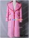 Doctor Dr Time Lady Romana Pink Trench Coat Cashmere Costume