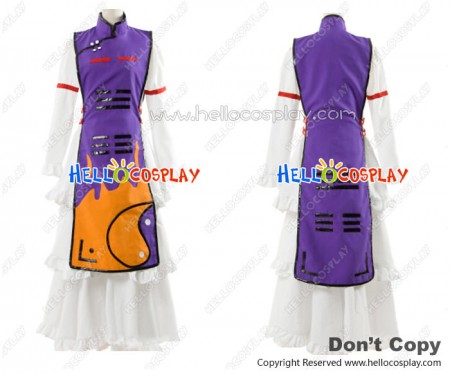 Touhou Project Cosplay Yukari Yakumo Purple Dress Costume