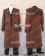 Fullmetal Alchemist Cosplay Edward Elric Brown Trench Coat Costume