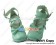 Mint Green Ankle Strap Crossing Straps Chunky Sweet Lolita Shoes