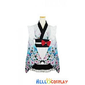 Lolita Cosplay Floral Kimono Maid Dress