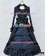 Renaissance Gothic Cotton Black Dark Blue Ball Gown Lolita Dress