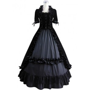 Renaissance Gothic Lolita Velvet Dress Ball Gown