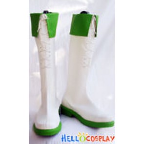 Vocaloid 2 Cosplay Megpoid Gumi Boots White Green