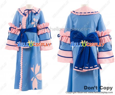 Touhou Project Imperishable Night Cosplay Yuyuko Saigyouji Costume