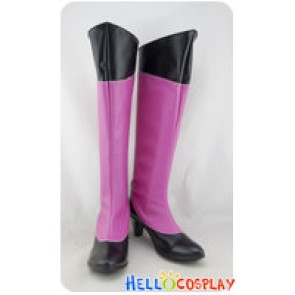 Macross Frontier Cosplay Sheryl Nome Purple Black Long Boots