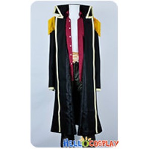 One Piece Cosplay Marshall D Teech Black Trench Coat Uniform Costume