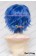 Wig 30CM Cosplay Pure Blue Universal Short Layered