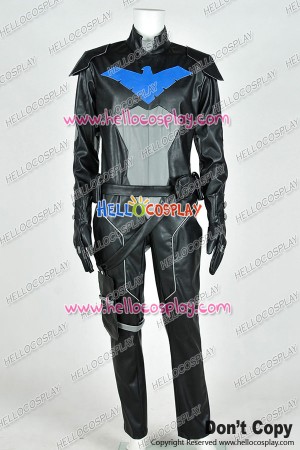 Young Justice Cosplay Nightwing Uniform Costume Jumpsuit Black Version