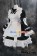 Gothic Lolita Cosplay Maid White Black Dress Uniform Costume