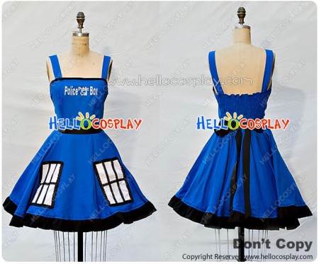 Doctor Cosplay Tardis Costume Retro Style Dress