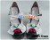 Black White Strawberries Bows Chunky Princess Lolita Shoes