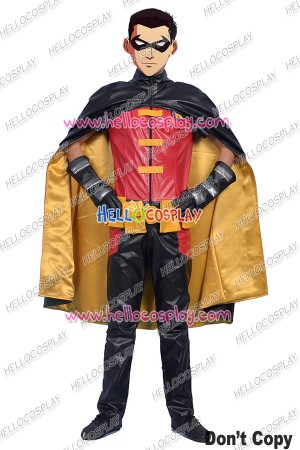 Young Justice Cosplay Robin Costume Jumpsuit