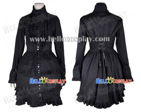 Black Lolita Lace Dress