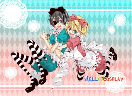 Black Butler Ciel Cosplay Alois Trancy Pink Maid Dress Costume