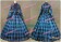 Civil War Blend Tartan Dress Ball Gown Prom