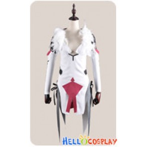 Guilty Crown Cosplay Inori Yuzuriha White Battle Dress Costume