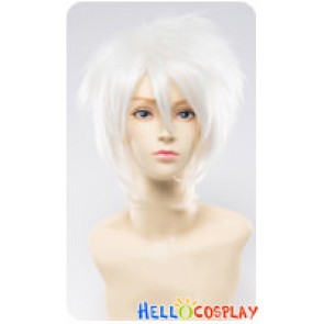 Wig 30CM Cosplay Pure White Universal Layered Short