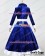 Bioshock Cosplay Infinite Elizabeth Velvet Dark Blue Dress Costume