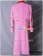 Doctor Dr Time Lady Romana Pink Trench Coat Cashmere Costume