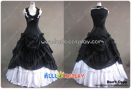 Southern Belle Lolita Ball Gown Black Wedding Dress