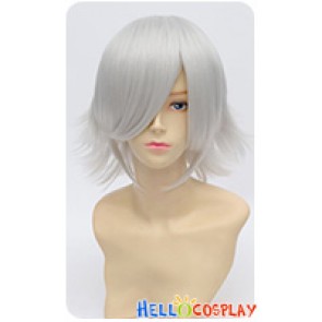 Wig 30CM Cosplay Layered Short Silver White Universal