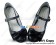 Matte Black Bow Contract Chunky Sweet Lolita Shoes