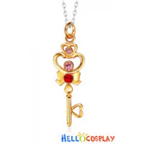 Sailor Moon Cosplay Chibiusa Timespace Key Necklace