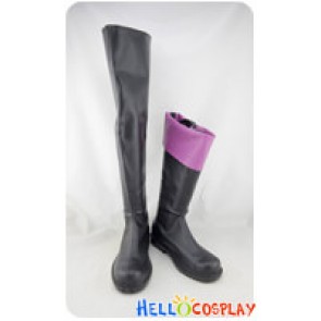 Vocaloid 2 Cosplay Kagamine Rin Black Purple Boots