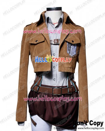 Attack On Titan Shingeki No Kyojin Cosplay Sasha Blouse Suede Costume Full Set