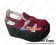 Wine Red Suede Platform Punk Lolita Shoes