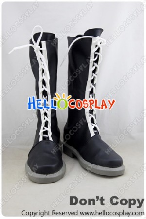 Katekyo Hitman Reborn Cosplay Shoes Mukuro Rokudo Boots Black