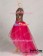 Victorian Princess Brocade Corset Ballet Stage Hotpink Floral Dress Costume