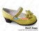 Sweet Lolita Shoes Chunky Milk Yellow Single Strap Round Buckle Lace Bow