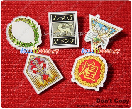 Magi Cosplay Five Countries Accessories Crystal Badges