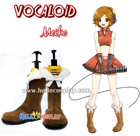 Vocaloid 2 Cosplay Meiko Brown Boots