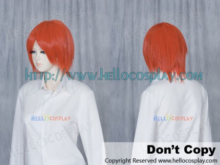 Orange Red Short Cosplay Wig