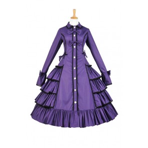 Lolita Dress Victorian Lolita Reenactment Stage Steampunk Coat Cosplay Costume