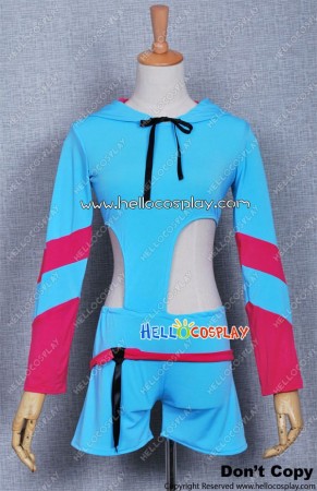 Vocaloid 2 Cosplay Kagamine Rin Blue Costume