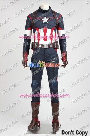 Avengers Age Of Ultron Captain America Steve Rogers Cosplay Uniform