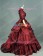 Victorian Lolita Bustle Period Reenactment Gothic Lolita Dress Burgundy