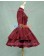 Victorian Lolita Steampunk Military Coat Gothic Lolita Dress Burgundy