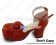 Red Alice Flower Ankle Strap Chunky Sweet Lolita Shoes