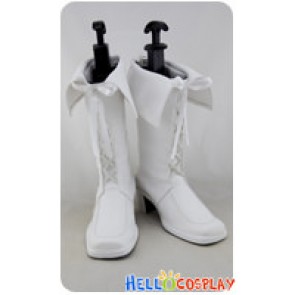 AKB0048 Cosplay Full White Boots