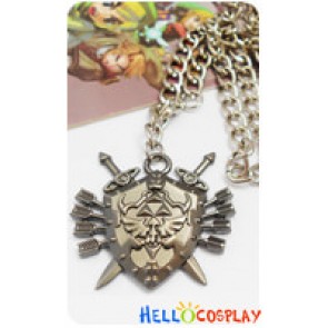 The Legend Of Zelda Cosplay Iceman Arrow Shield Necklace Metal Chain