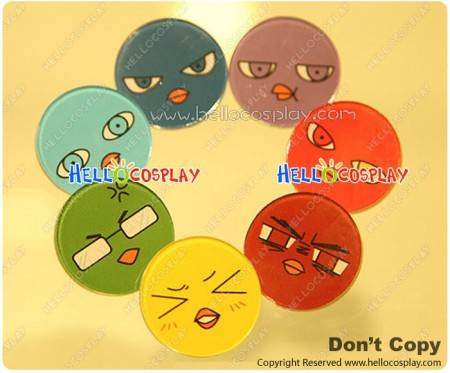 Kuroko No Basket Cosplay Accessories Colorful Chicks Badge