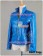 Smallville Supergirl Cosplay Blue Leather Jacket Shirt Costume